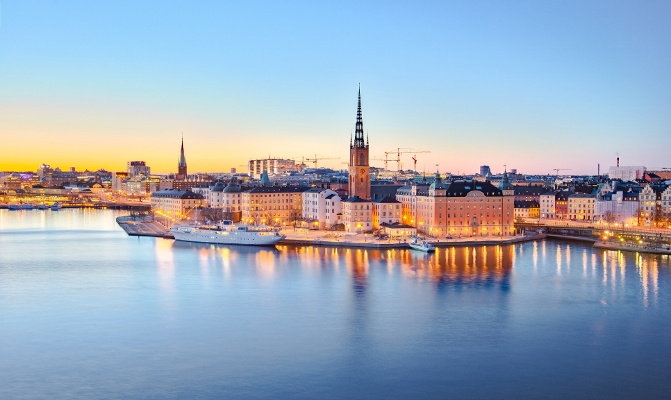 Utsikt over Stockholm fra luften