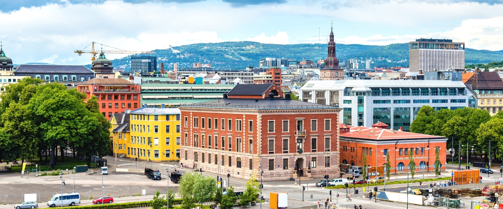 Utsikt over Oslo fra lufta