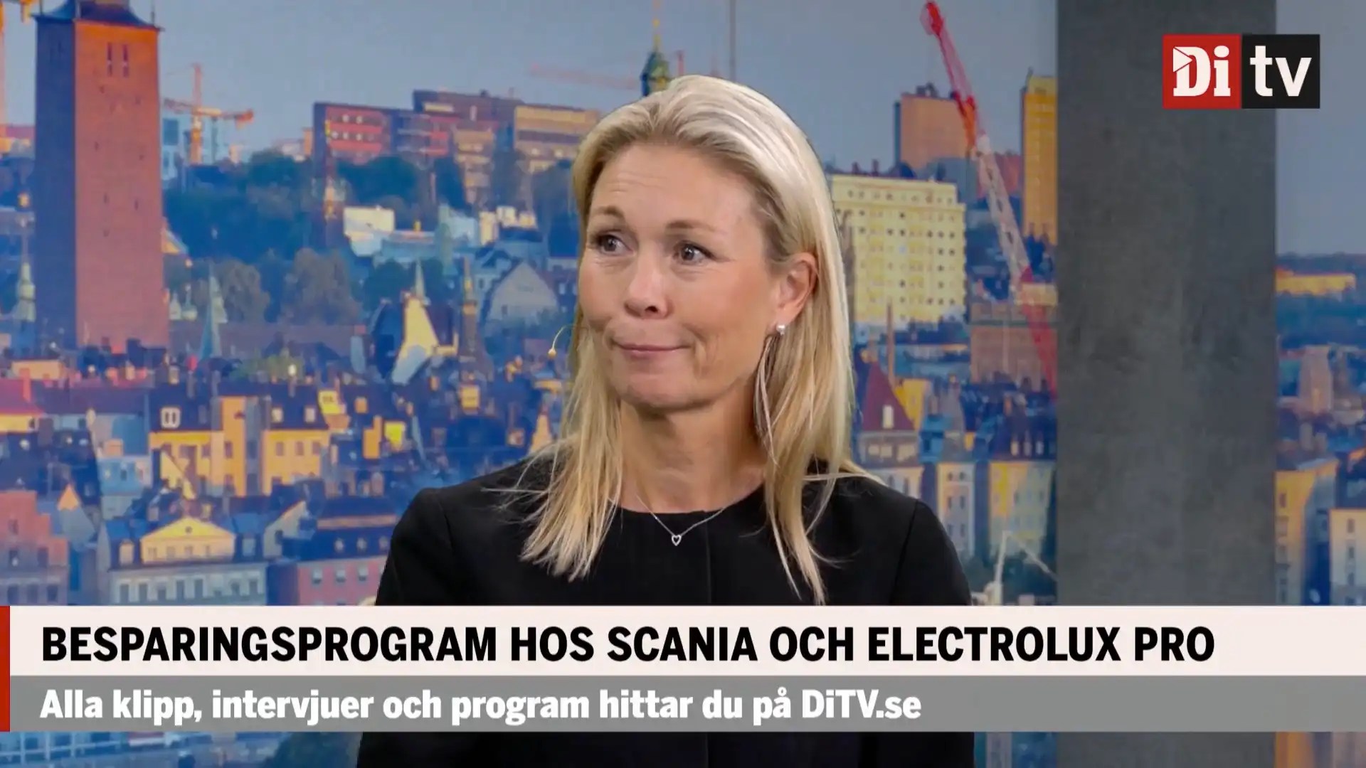 Anna blir intervjuet hos dagens industri